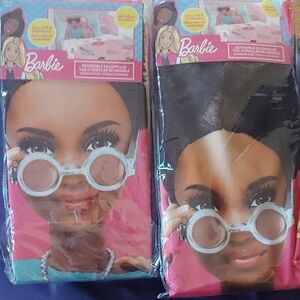Barbie Pink and Brown Pillowcase Set